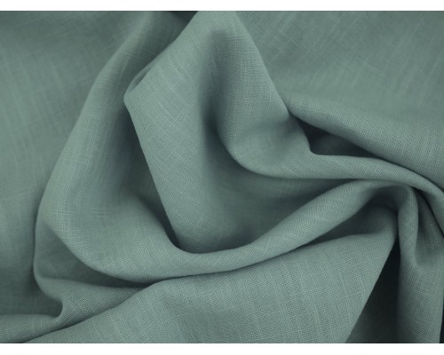 Linen Fabric - Aqua